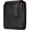 WFCKPQF Marsupio da Cintura Uomo Compatibile con Samsung Galaxy Z Fold 6/5/4/3/2/1, Custodia Pelle Sacchetto Clip de Cintura Smartphone Fondina Compatibile con Huawei Pocket 2/Pocket S/Nova Flip/P50 Pocket