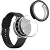 kwmobile Set 2x Custodia Smartwatch Compatibile con Xiaomi Watch S4 41mm Cover - Case Silicone Protezione Orologio Fitness trasparente/nero