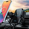 PRUKEU Caricatore Wireless Auto 15W Qi Caricabatterie Induzione Auto Supporto Cellulare Automobile Ricarica
