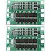 EMSea 2 pezzi Scheda Di Protezione Della Batteria Al Litio 3S 60A 12,6 V Batteria Al Litio Multi-Protezione 18650 Scheda Di Protezione Della Ricarica Scheda Pcb Bms Con Ricarica Del Bilanciamento