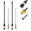 Kolrid Confezione da 2 antenne 868 MHz, guaina da 10 dBi per antenna Mesh tastic LoRa Long Range Soft Whip, 17 cm, connettore Omni SMA nero