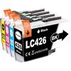 Yowell LC426 Cartucce d'inchiostro compatibili con Brother LC426 LC-426XL Multipack per Brother MFC-J4535DW MFC-J4340DW MFC-J4540DW MFC-J4335DW,4 pezzi