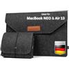 BergFilz Custodia per computer portatile in feltro per MacBook NEO e MacBook Air M4 13 pollici, custodia per computer portatile, custodia per MacBook Air 13 pollici, custodia MacBook Air 13 pollici