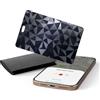 idoove Ucard Wallet Tracker Card, sottile Bluetooth Tracker, funziona con Apple Find My (solo iOS), ricaricabile, cercatore di portafogli e localizzatore di oggetti per portafogli, etichette per bagagli e