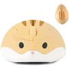 Tynerza Mouse senza fili, a forma di criceto, 1200 dpi, con ricevitore unificato USB, silenzioso e portatile, senza fili, ottico, per viaggi, scuola, ufficio, PC, computer portatile, regalo per bambini e