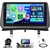 Hikity 4+128G Autoradio Android per Renault Clio 3 2005-2014 Wireless Carplay 9''Incell Schermo per Auto Android Auto WiFi Touchscreen Bluetooth5.0 GPS Retrocamera