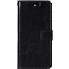 POL compatibile con HUAWEI P8 LITE ALE-L04, /P8 LITE ALE-L01 ALE-L02 ALE-L21 ALE-L23 ALE-UL00 / DUAL Custodia COVER FLIP LIBRO STAND nero GEL eco pelle portafoglio porta carte