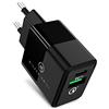 Wicked Chili 20W Dual USB Charger con QC3.0 e USB C PD - Caricatore Veloce Compatibile con iPhone 14, 13, 12 (PRO, Max, Plus, Mini) Caricatore MagSafe, PD3 & QC3 Adattatore di Ricarica a Doppia Porta