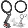 Honbobo Supporto per telefono accessori per DJI RS 4 Mini, supporto magnetico pieghevole per telefono con attacco a vite da 1/4 per iPhone/Android/Samsung Phone (Arca Cold Shoe)