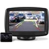 Auto-VOX TD-2 Telecamera Retromarcia Wireless per Auto Monitor LCD da 4,3 '' Telecamera Posteriore Impermeabile IP68 Segnale Stabile Visione Notturna