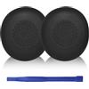 Aiivioll Cuscinetti auricolari di ricambio per auricolari Jabra Evolve2 75 per PC sono adatti per cuffie wireless Bluetooth Evolve2 75, i cuscinetti auricolari di ricambio sono in pelle proteica (nero