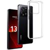 REY Pack 3X Cover in Gel TPU Trasparente per XIAOMI 13T - XIAOMI 13T PRO - XIAOMI REDMI K60 Ultra, Ultra Sottile 0,33 mm, Morbido Flessibile, Custodia Silicone