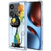 YUXING Cover Trasparente per Realme GT 7 5G/ GT 7T 5G - Custodia Protettiva Sottile in TPU Morbido Antiurto con Carino Motivo Disegno Cool (Black Cat)