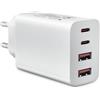 SFVest Caricatore USB C,Presa USBC da 40 W Caricatore rapido a 4 porte per iPhone, adattatore USB+TypeC multizona PD 3.1A per i Phone 16 15 14 13 12 11 Pro Max X XS XR 8 7 6S Plus Mini SE, i Pad, Samsung