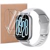 MEMELOKA Pellicola per Xiaomi Redmi Watch 5 Active/Redmi Watch 5 Lite, 3 Pezzi HD AntiGraffio Pellicola Protettiva TPU Flessibile, Sensibile al Tatto e Senza Bolle con Cornice di Allineamento