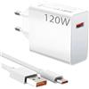 DONOONIS Caricabatterie da 120 W, caricabatterie rapido con cavo di ricarica Type-C da 1,5 m per 14 Ultra/11T Pro/12T Pro/12T/13 Pro/13 Lite/13/12/12X/Note 12 Pro/POCO X6 Pro X6 X4 GT Pad 6 5