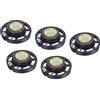 QUARKZMAN x 5pz 8 Ohm 0,25 W Rotondo Interno Altoparlante Involucro | per Casa Audiovisivi Dispositivi, [ Magnete Metallo Plastica ], Magnete, Metallo
