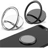 GENSMILE Supporto per dito ad anello per telefono cellulare - Supporto per telefono cellulare da 2 pezzi, anello universale per telefono con rotazione a 360 gradi, compatibile con iPhone Samsung Huawei Xiaomi