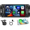 Inefala 4+128G 7'' Android 15 Autoradio per Jeep Wrangler 2007-2018
