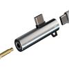 Kefiany Adattatore USB C a 3.5mm Cuffie Audio per Apple iPhone iPad Ricarica Auricolari Cavo Splitter compatibile per Samsung Type-C Microfono Accessori Sdoppiatore Headphone Convertitore Aux Dongle tp-SZGG