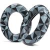 WC PadZ Momentum 4 e 5 - Cuscinetti auricolari di ricambio migliorati per Sennheiser Momentum 4 e 5 di Wicked Cushions | Comfort e isolamento acustico ottimizzati | Geo Grey