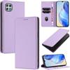 DENDICO Cover per Samsung Galaxy A22 5G, Custodia in PU Pelle Portafoglio con Blocco RFID, Chiusura Magnetica Cover per Samsung A22 5G, Viola