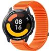 GIOPUEY Cinturini Compatibile con Xiaomi Watch S1 Active, Nylon Traspirante Sport Loop Cinturino in Morbido Nylon Intrecciato Strap Band - Orange