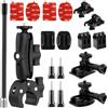 Higatful Kit di montaggio per manubrio di bici e moto, morsetto con braccio di estensione per selfie, compatibile con Insta 360 X4, X3, X2, X ONE RS, R ACE, Pro Go 3, 2, Go Pro Series
