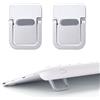 Penitue 2pz Mini Supporto per Laptop, Lega di Zinco Portatile Laptop Pieghevole e Invisibile Autoadesivo Computer Supporto per Scrivania (Argento)