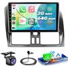 VECHTEL Autoradio 2G+64G Android 15 per Volvo XC60 2008-2013, 9 IPS HD 2.5D Schermo Tactile Stereo Auto co Carplay Android Auto senza Fili DAB GPS Wi-Fi Bluetooth HiFi Radio FM RDS Retrocamera