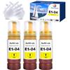 Nextpage 104 Inchiostro Multipack 104 Flacone Giallo Compatibile per Epson EcoTank ET2720 Et2820 ET-2710 ET‑2711 ET-2712 ET-2714 ET-2715 ET-2720 ET-2726 ET-2810 ET-28111 T-2812 (3 giallo)