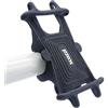 scozzi Supporto per cellulare da bicicletta, moto, quad in silicone, universale, compatibile con Samsung S23 S22 S21 S20 A54 A53 per iPhone 15 14 13 12 11 XR FE Plus Ultra Mini Lite Pro