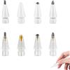 elthmpr 8 Pezzi Punta per Apple Pencil 1& 2, Punta per Apple Pencil, Punta di Ricambio ad Alta Sensibilità e Penna di Controllo Preciso per Apple Pencil 1a e 2a Generazione