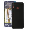 Senza Marchio KIT 3 PEZZI Copri Batteria + biadesivo + lente compatibile Per HUAWEI P20 LITE (2018) ANE-LX1 / ANE-L21 / LX2 Vetro Posteriore Back Cover Retro Scocca completa adesivo + lente CAMERA (Nero)