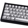 Hyekic Keycap PBT, 136 tasti giapponesi manga bianchi, stile retrò minimalista profilo ciliegio sublimazione keycap personalizzato per Cherry Gateron MX Swithes ISO/ANSI UKLayout tastiere meccaniche