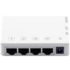 Leehitech Extender PoE a 4 porte, ripetitore PoE 1 in 4 uscite, supporta IEEE802.3af/at con 1000 Mbit/s, montaggio a parete e design desktop, 100 M/328FT Signal Extende per dispositivi IP/PoE
