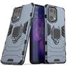 MaiJin Compatibile con OPPO Find X5 Pro Cover, Custodia Armor Anello Cavalletto (Funziona con il Supporto Magnetico per Auto) Case Paraurti (Blu Navy)