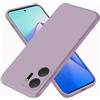 EASSGU Custodia per HONOR X7a (6.75 Inches), Cover Morbida in Silicone TPU - Erba Viola