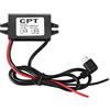 FTVOGUE Regolatore di Tensione Trasformatore DC 12V a 5V 3A Caricabatterie Maschio Micro USB Regolatore per Smartphone per Auto