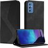 Fatcatparadise Cover per Samsung Galaxy M52 5G, Custodia Samsung M52 5G, Cover Samsung M52 5G, Cover a Libro Wallet in Pelle Portafoglio Magnetica Flip Telefono Case per Galaxy M52 5G (Nero)