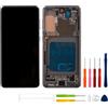 swark [con telaio] [Funzione di supporto impronte digitali] Nuovo gruppo OLED Touch Screen Digitizer per Galaxy S21 5G SM-G991B con kit di strumenti di riparazione migliorato