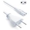 BolAAzuL Euro AC cavo di alimentazione 2 poli, BolAAzul 1,5 m spina europea su presa C7 alimentatore di rete Figure 8 Lead Power per Xiaomi Mi Robot Roborock purificatore d'aria S2 Max Smart Ventola Mac Mini