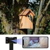 WIWACAM Mini telecamera Wi-Fi 4K per nido, con trasmissione live su cellulare, visione notturna, batteria, slot per schede SD, versione MW5