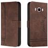 Bravoday Cover per Galaxy J710 / J7 2016, Flip Custodia in Pelle PU Portafoglio Custodia per Galaxy J710 / J7 2016, con Slot per Schede, Marrone