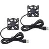 EMSea Ventola di raffreddamento senza spazzole USB DC 5V 0.13A 50mm x 50mm 5200RPM per Computer Game Console DVR Router 1,2 Metri Lunghezza del cavo