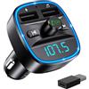 ORIA Trasmettitore FM Bluetooth 5.3, Trasmettitore Bluetooth per Auto, Adattatore QC3.0 USB Caricabatteria Auto con Chiamata Vivavoce e 2 USB Port, Supporta Carta TF e Disco U