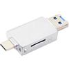 JSER USB-C Tipo C USB 2.0 a NM Nano Memory Card & TF Micro SD Card Reader Compatibile per Huawei Cellulare & Laptop