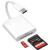 Bimker 2 in 1 Lettore di Schede SD USB C per iPhone 15 16 17,iPad Pro/Mini/Air, MacBook Air/Pro, Samsung S25/S24, Xiaomi, Lettore Schede SD/Micro SD Slot USB C Adattatore per Schede di Memoria Fotografica