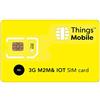 Things Mobile SIM 3G Things Mobile con copertura globale e rete multi-operatore GSM/2G/3G/4G LTE, senza costi fissi, senza scadenza e tariffe competitive, con 10 € di credito incluso