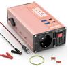 XWJNE 600W Inverter 12V 220V, Invertitore di Tensione con 1 Presa AC EU, 2 USB-A, 2 USB-C, Convertitore Onda Modificata Include Cavo Accendisigari e Pinze a Coccodrillo, per Auto, Camper, Viaggi